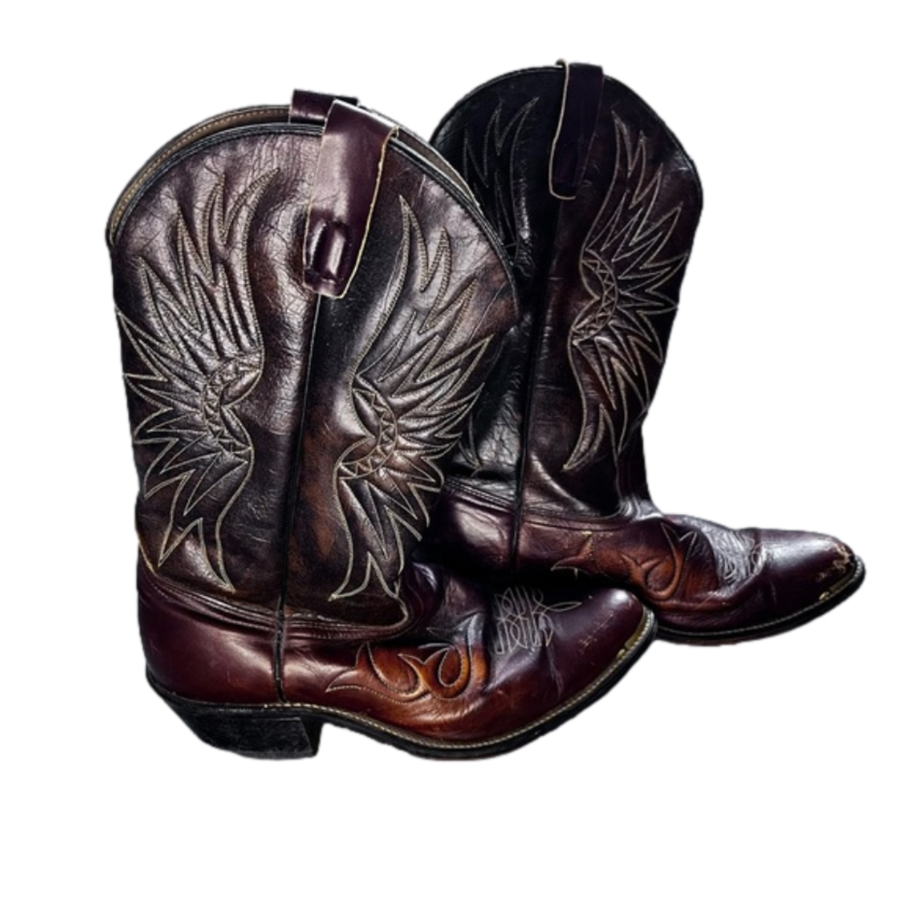Vintage Canada West Bullrider Men’s Western Cowboy Boots Size 10.5